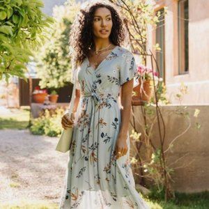 Bohme Brienne Floral Maxi Dress Size Medium